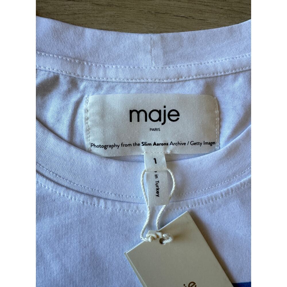 Maje x Slim Aarons Poolside Stories T-Shirt - Picture 6 of 6